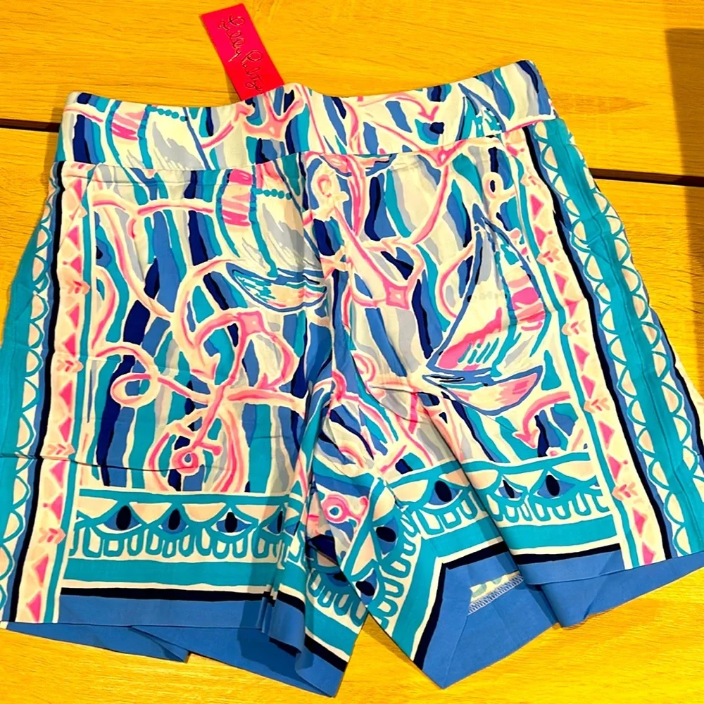 NWT Lilly Pulitzer Neilah Shorts in Reel Nautical